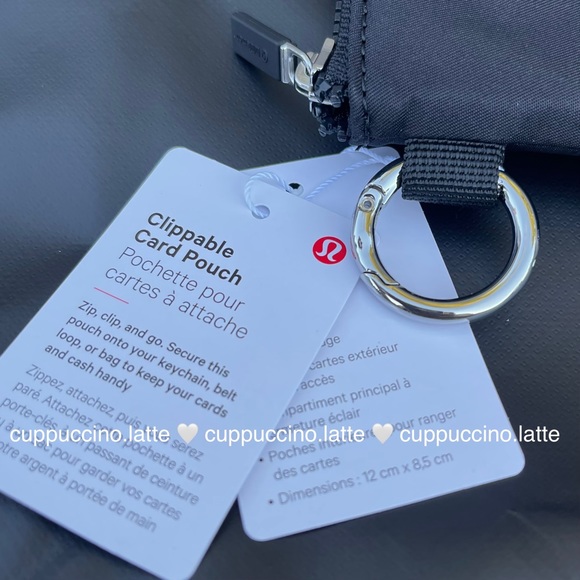 🖤NWT🖤Lululemon Athletica ‘Clippable Card Pouch’ Wallet in Black - Picture 9 of 12